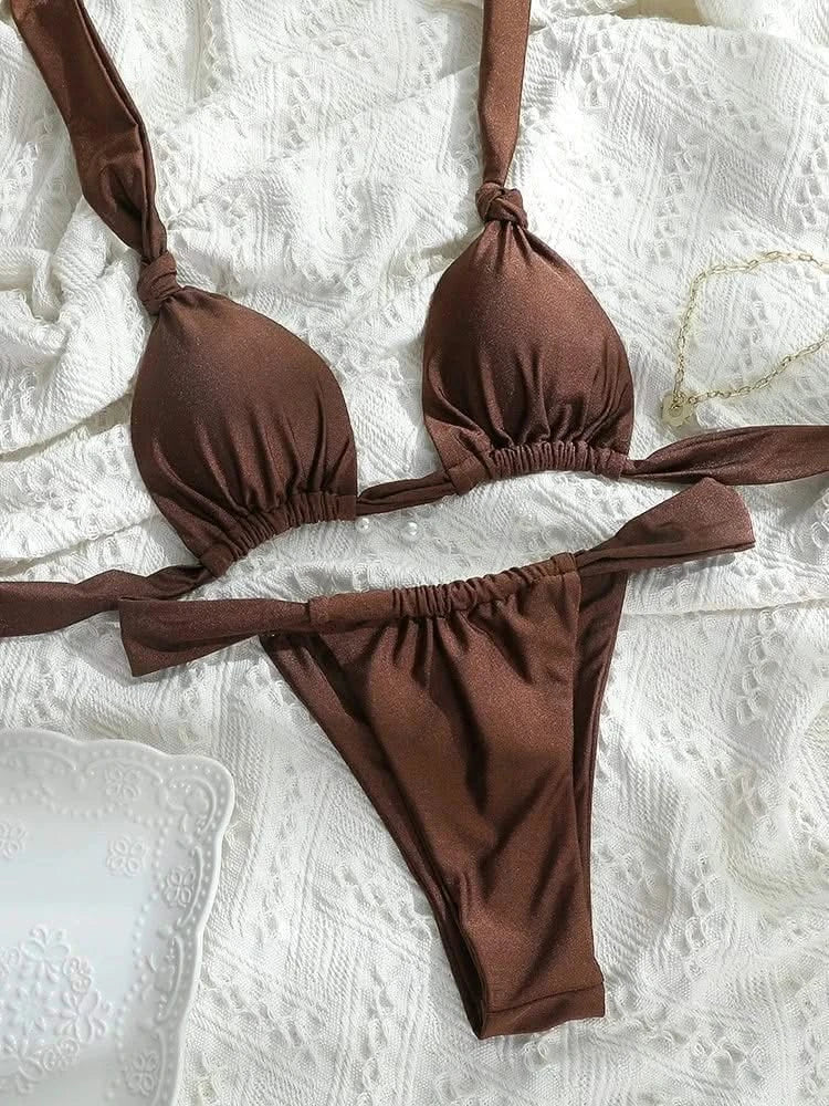 Tiedown Two-Piece Bikini Swimsuit