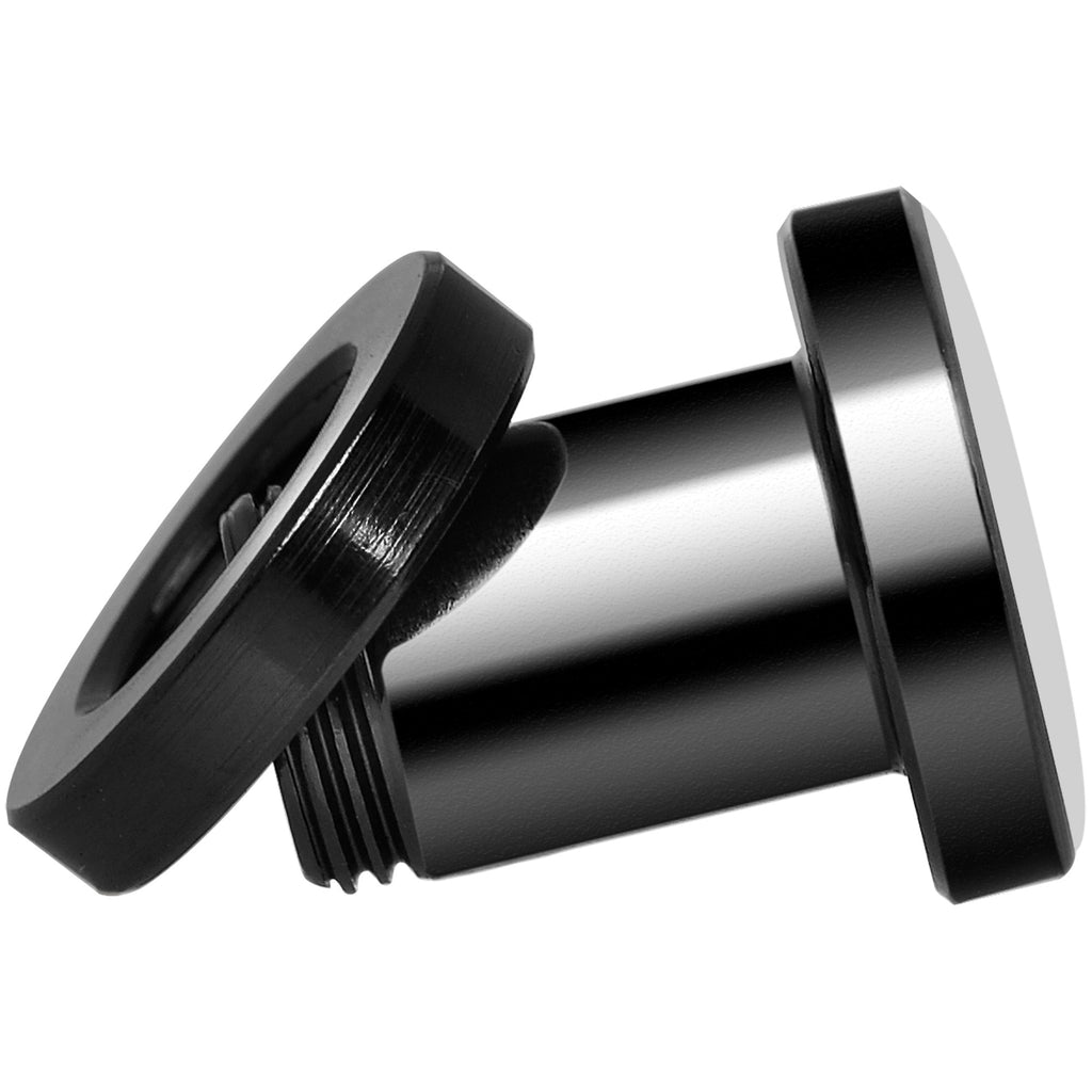 Full Color Leopard Eyes Black Anodized Screw Fit Plug Set 2G