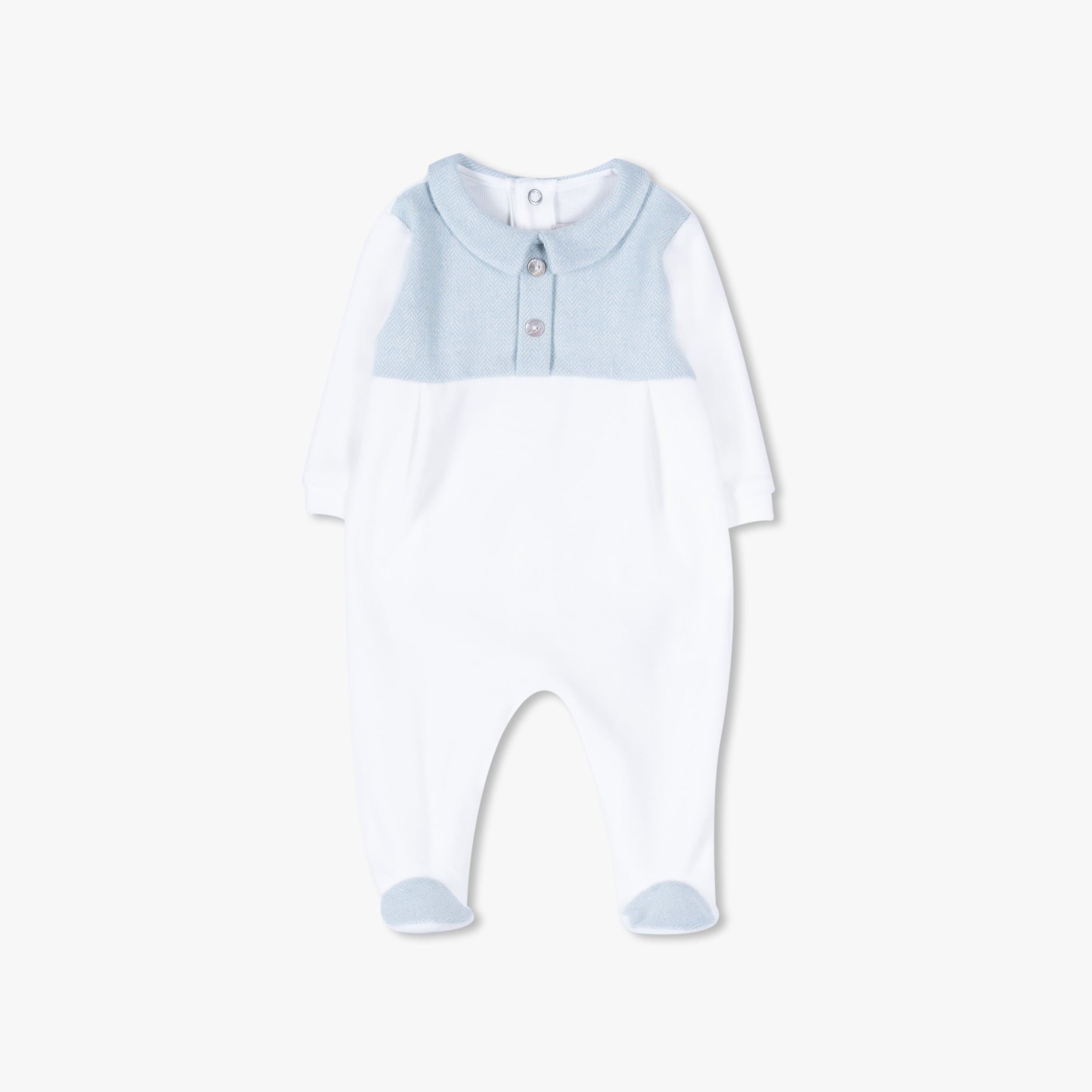 PURETE - Blue Velour Footie