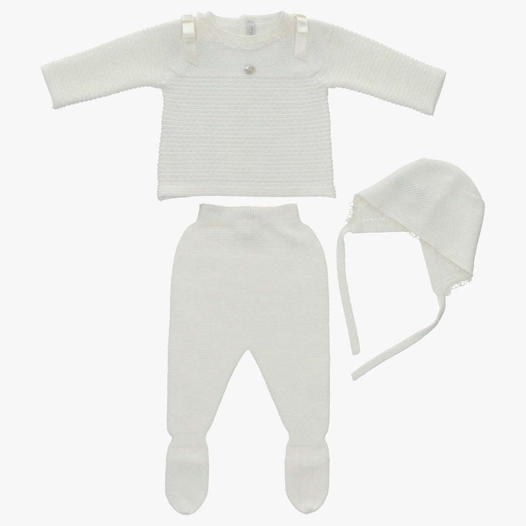 Martin Aranda - Baby Woven Top Footed Leggings and Hat