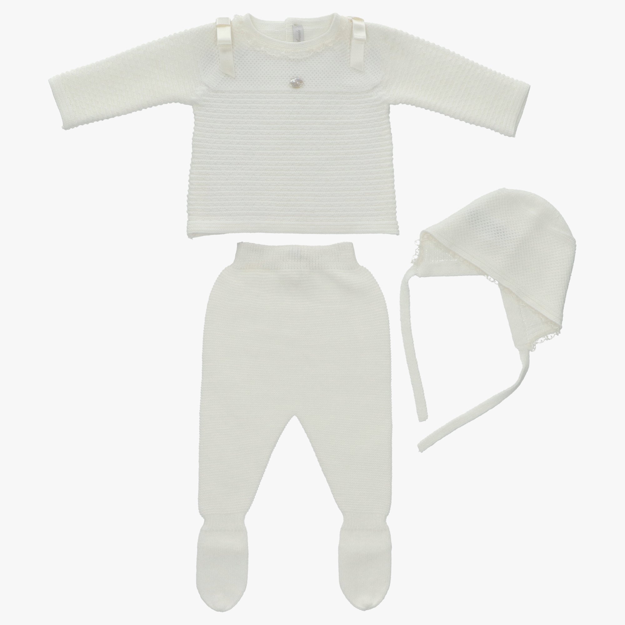 Martin Aranda - Baby Woven Top Footed Leggings and Hat