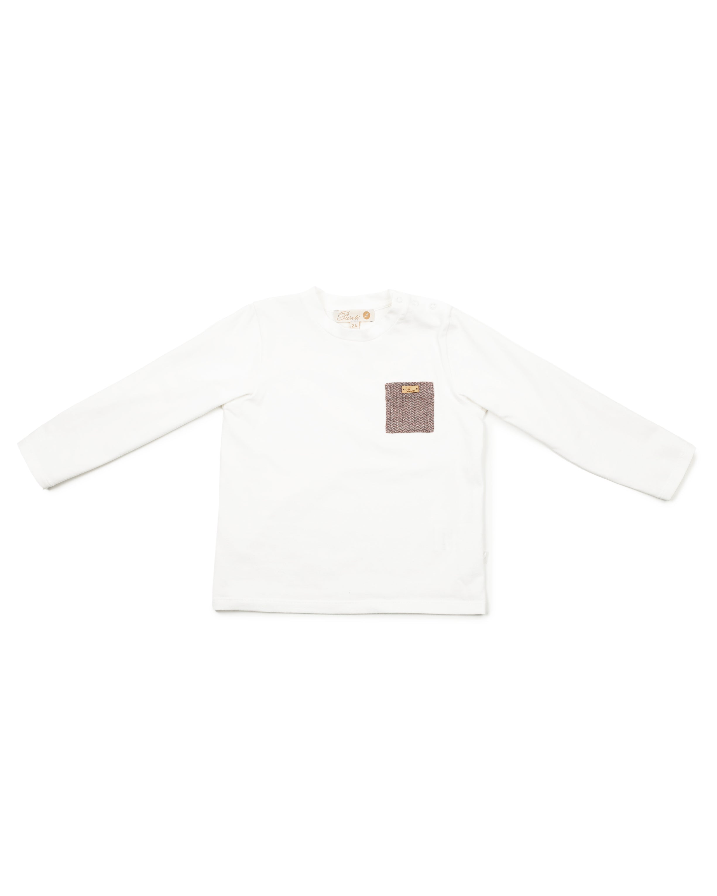 PURETE - Ivory Long Sleeve Tee Boys
