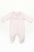 PURETE - Floral Pink Velour Footie